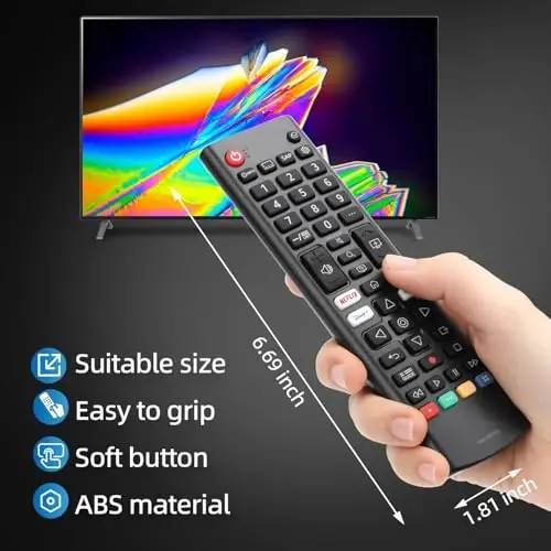 (2-Pack) for LG Smart TV Remote Control Replacement, Compatible with All LG LED/LCD/OLED//QNED/UHD Smart TVs (AKB76040302) - 2