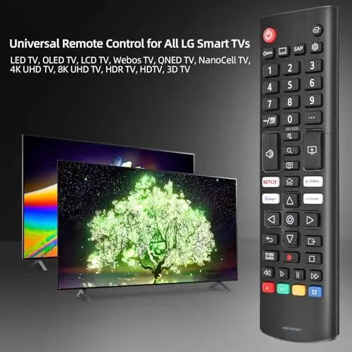 (2-Pack) for LG Smart TV Remote Control Replacement, Compatible with All LG LED/LCD/OLED//QNED/UHD Smart TVs (AKB76040302) - 3