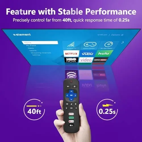 【2-Pack】 for Roku TV Remote,Replacement for TCL,ONN, Hisense Roku TVs | Works with All Roku TVs . Not for sticks/players. No pairing needed. 4 shortcut buttons. Durable glossy ABS. - 4