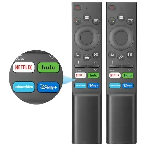 【Pack of 2】 for Samsung Smart TV Remote Control Replacement, Universal for Samsung 2019-2025 Neo QLED Crystal UHD LCD OLED Smart TVs 