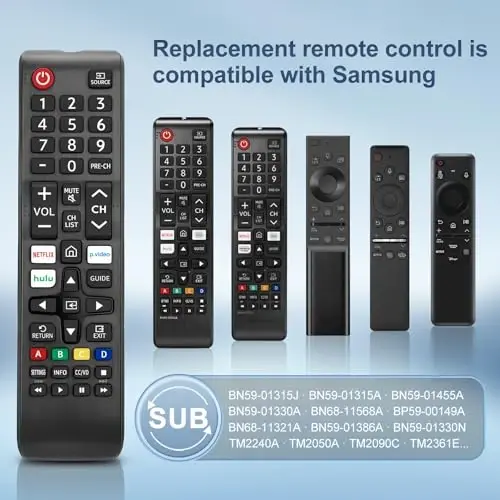 【Pack of 2】 Replacement for Samsung TV Remote Control, Universal Remote for Samsung Smart TV Frame Crystal UHD OLED QLED 4K 8k Series - 3
