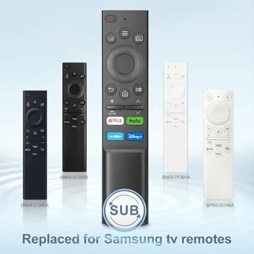 【Pack of 2】 Universal Replacement Remote Control for Samsung TVs - Compatible with The Frame QLED OLED UHD 4K/8K Smart TVs & Monitor Series - 3