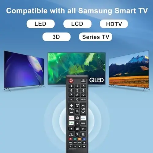 【Pack of 2】 New Universal Remote for All Samsung TV Remote, Replacement Compatible for All Samsung Smart TV, LED, LCD, HDTV, 3D, Series TV - 1