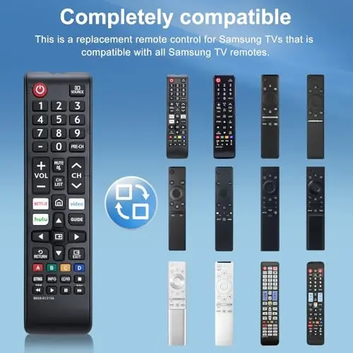 【Pack of 2】 New Universal Remote for All Samsung TV Remote, Replacement Compatible for All Samsung Smart TV, LED, LCD, HDTV, 3D, Series TV - LOUTOC (1)