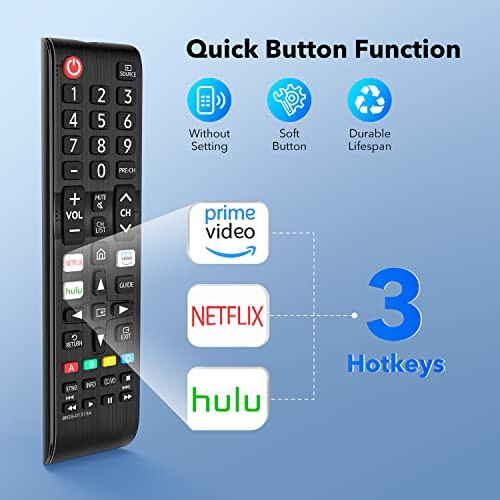 【Pack of 2】 New Universal Remote Control for All Samsung TV Remote, Replacement Compatible for All Samsung Remote Control for Smart TV, LED, LCD, HDTV, 3D, Series TV - 6