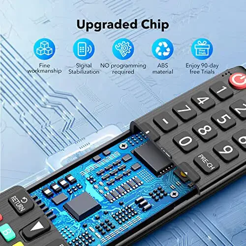 【Pack of 2】 New Universal Remote Control for All Samsung TV Remote, Replacement Compatible for All Samsung Remote Control for Smart TV, LED, LCD, HDTV, 3D, Series TV - 3
