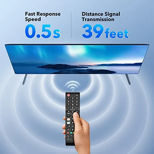 【Pack of 2】 New Universal Remote Control for All Samsung TV Remote, Replacement Compatible for All Samsung Remote Control for Smart TV, LED, LCD, HDTV, 3D, Series TV - 5