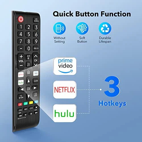 【Pack of 2】 New Universal Remote Control for All Samsung TV Remote, Replacement Compatible for All Samsung Remote Control for Smart TV, LED, LCD, HDTV, 3D, Series TV - 6