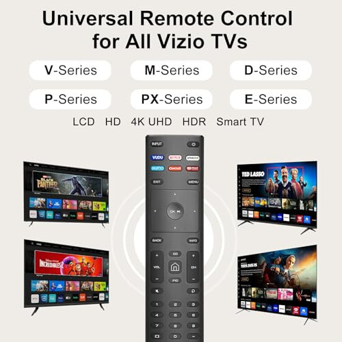 【2'li Paket】 Tüm Vizio Akıllı TV'ler İçin Yeni Evrensel Uzaktan Kumanda, Tüm Vizio LED LCD HD 4K UHD HDR Akıllı TV'ler ile Uyumlu Yedek Uzaktan Kumanda - 3