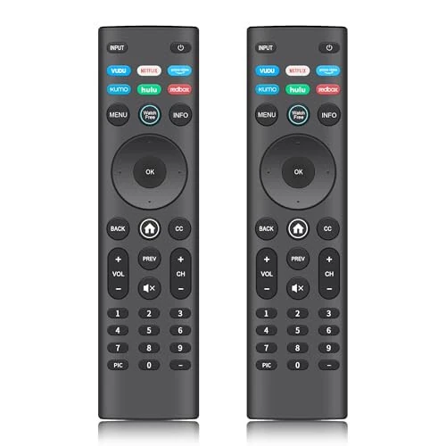 【Pack of 2】 New Universal Remote for VIZIO All LED LCD HD 4K UHD HDR Smartcast 3D Smart TVs Replacement for Vizio-Smart-TV-Remote with 6 Shortcut Buttons for Vizio Smart TVs(D/E/M/P/PX/V/OLED-Series) - ZYK