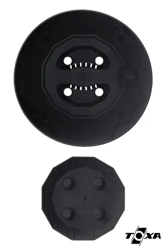 2li Prizma Saksı Seti 4,8 Litre Drenajlı Tabaklı 22cm Plastik Çiçek Saksısı Set Yakamoz No4 - Antrasit Set - 6