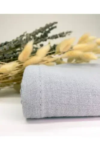 2’li Set Muslin Bebek O‘rtusi | 100x100 Sm | %100 Paxta | Kulrang & Bej | Nozik Terilar Uchun-Ochiq Bej - 3