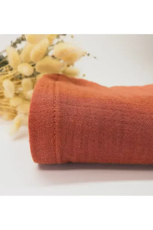 2’li Set Müslin Bebek Örtüsü | 100x100 Cm | %100 Paxta | G'isht & Dolchin | Nozik Terilar Uchun-Dolchin - 3