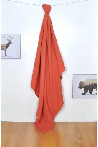 2’li Set Müslin Bebek Örtüsü | 100x100 Cm | %100 Paxta | G'isht & Dolchin | Nozik Terilar Uchun-Dolchin - 5