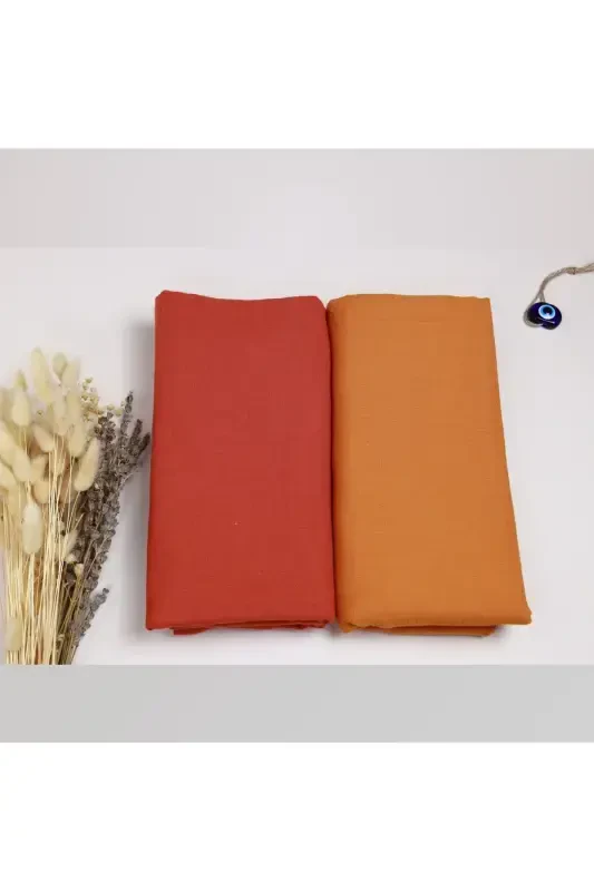 2’li Set Müslin Bebek Örtüsü | 100x100 Cm | %100 Paxta | G'isht & Dolchin | Nozik Terilar Uchun-Dolchin - 8