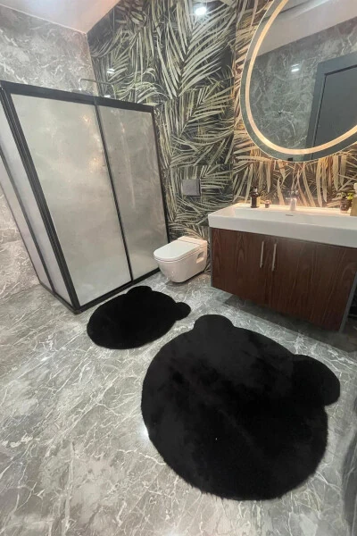 2Lİ СЕВИМЛИ АЙИ ФИГУРЛИ ПОСТ ВАННА ТАҚИМИ КЛОZET ТАҚИМИ 80x80 ва 100x100 - TROPIKAL HOME (1)