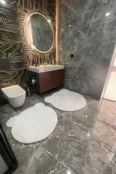 2Lİ SEVİMLİ AYIQ FIGURLI POST VANNASI TO'PLAMI HOжатхона TO'PLAMI 80x80 ва 100x100 - TROPIKAL HOME