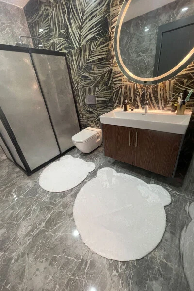 2Lİ SEVİMLİ AYIQ FIGURLI POST VANNASI TO'PLAMI HOжатхона TO'PLAMI 80x80 ва 100x100 - TROPIKAL HOME (1)