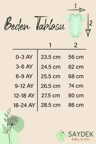 2ли шляпали чақалоқ зибин 100% пахта пуантели айиқли деталли боди читчитли бади - 6