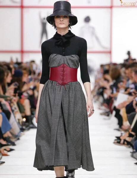 2PACKS JASGOOD Ayollar uchun korset kamarlari, keng bog'ichli charm belbog' liboslar uchun - 5