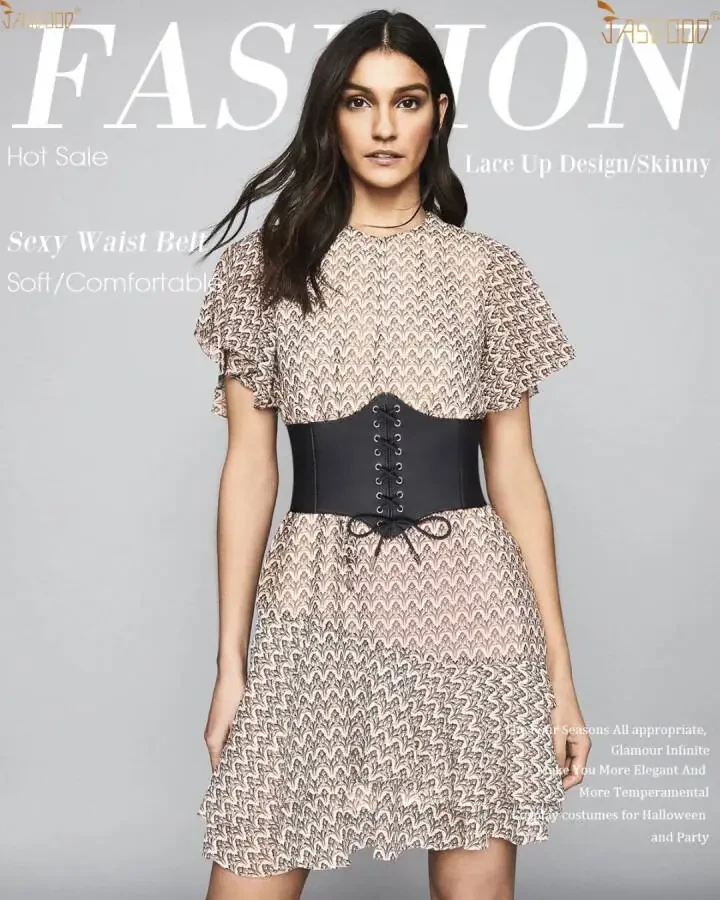 2PACKS JASGOOD Ayollar uchun korset kamarlari, keng bog'ichli charm belbog' liboslar uchun - 6