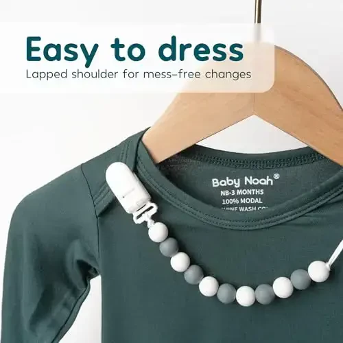 2PK Ultra Soft Tug'ilgan chaqaloq qizlar uchun tugunli uyqu ko'ylagi - Bosh kiyim, kamon, qisqich va so'lak bezi to'plami bilan kasalxonadan uyga kelish uchun libos - 3