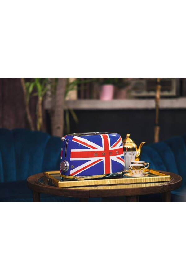 50's Style Retro İngiliz Bayrak Ekmek Kızartma Makinesi Tsf01ujeu - 6