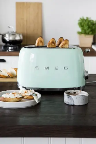 50's Style Retro Yeşil Ekmek Kızartma Makinesi TSF01PGEU - Yeşil 
