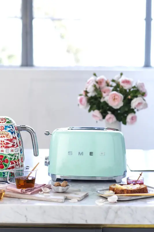 50's Style Retro Yeşil Ekmek Kızartma Makinesi TSF01PGEU - Yeşil - 4