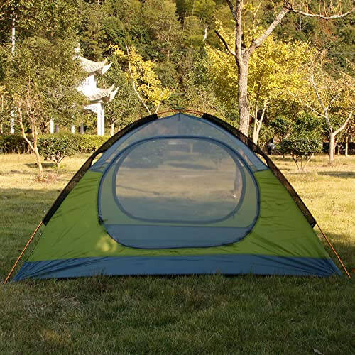 3-4 Season 2 Person Lightweight Backpacking Tent Windproof Camping Tent Awning Family Tent Two Doors Double Layer with Aluminum rods for Outdoor Camping Family Beach Hunting Hiking Travel - 5