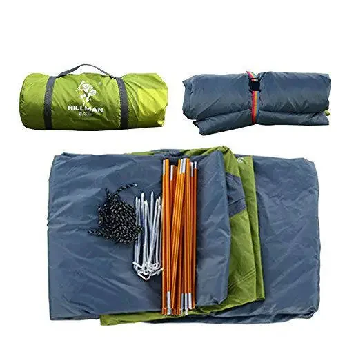 3-4 Season 2 Person Lightweight Backpacking Tent Windproof Camping Tent Awning Family Tent Two Doors Double Layer with Aluminum rods for Outdoor Camping Family Beach Hunting Hiking Travel - 4