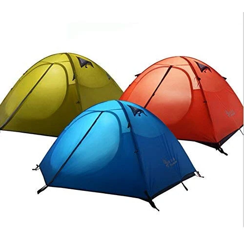 3-4 Season 2 Person Lightweight Backpacking Tent Windproof Camping Tent Awning Family Tent Two Doors Double Layer with Aluminum rods for Outdoor Camping Family Beach Hunting Hiking Travel - 5