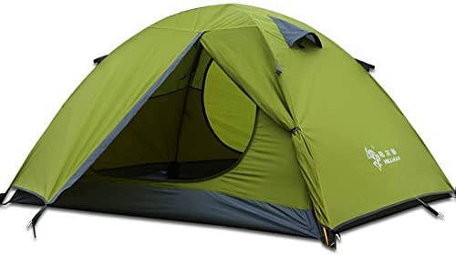 3-4 Season 2 Person Lightweight Backpacking Tent Windproof Camping Tent Awning Family Tent Two Doors Double Layer with Aluminum rods for Outdoor Camping Family Beach Hunting Hiking Travel - 1
