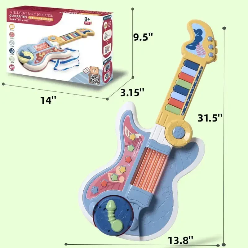 3-5 Years Toy Musical Instruments, ABS Multicolor - 5