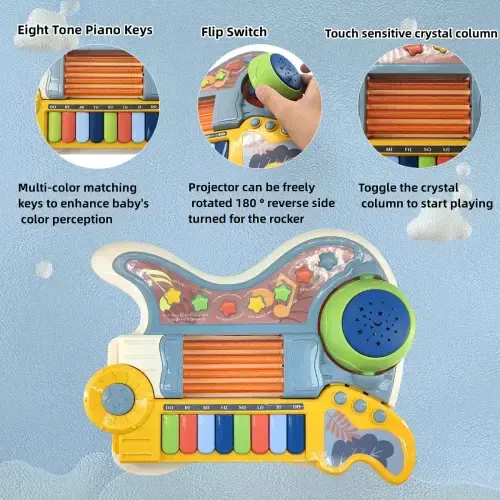 3-5 Years Toy Musical Instruments, ABS Multicolor - 7