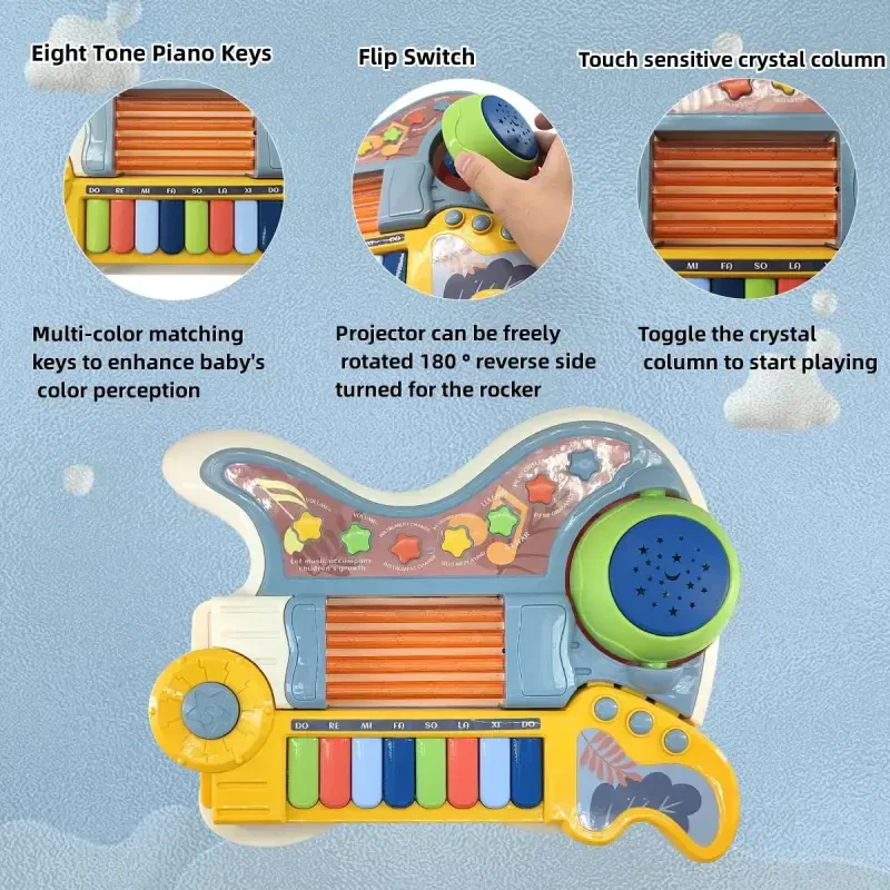 3-5 Years Toy Musical Instruments, ABS Multicolor - 7