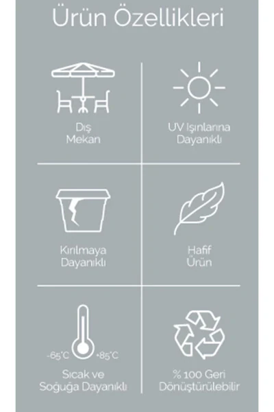 3 Adet Karasu Plastik Pera Askılı Balkon Saksısı-MAVİ - 8