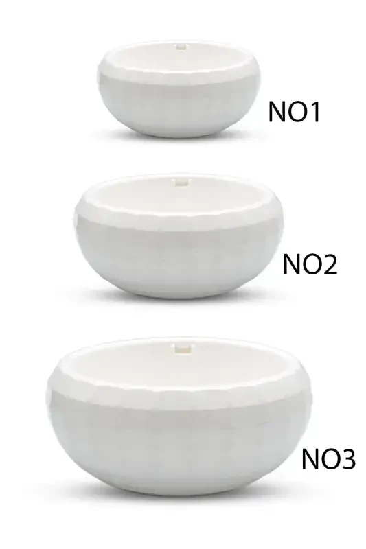 3 Arrangement Pot Set Plant Flower Cactus Succulent And Bonsai Pot-WHITE - TEMMUZ HOME