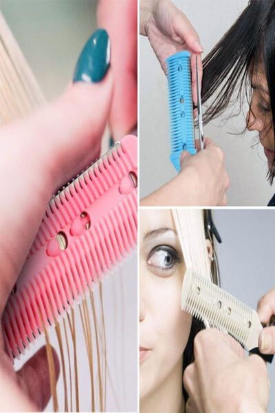 3 Black Razor Comb with Hair Cutting Razor with Trace - XOLO (1)