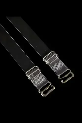 3 Çift Metal Uçlu Şeffaf Sütyen Askısı Ayarlanabilir Kaymaz - 2