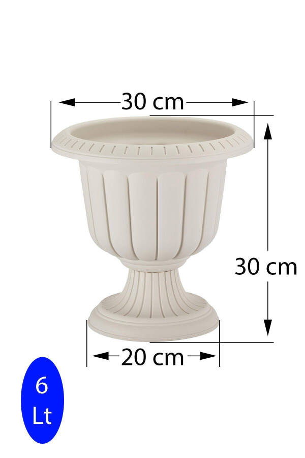 3 dona Dekorativ Oyoqli Narg'iz Kosasi To'plami Plastik Gul Kosasi 3 dona To'plam - 10