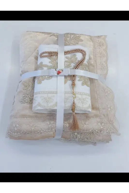 3 dona sovg'a uchun sep uchun joynamoz to'plami-vizon - CEYIZIMDEKOR