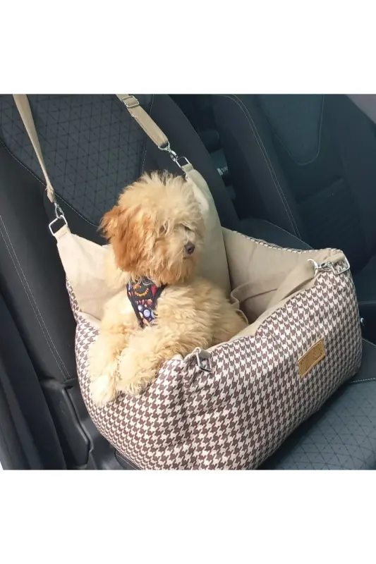 3 Fonksiyonlu Köpek Yatağı - Bej Kazayağı - GENEL MARKALAR