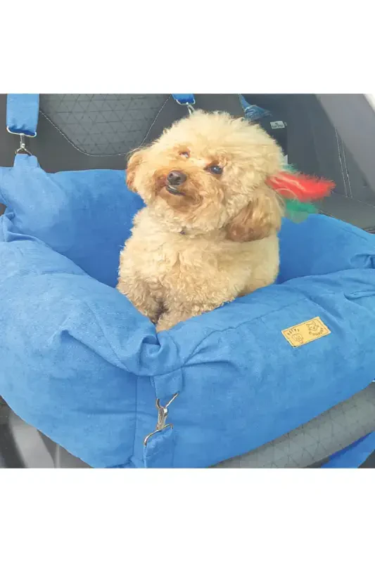 3-Function Dog Bed-Dog Sofa-Carrier-Home Outdoor Car-Blue - PETTYCOMFORT