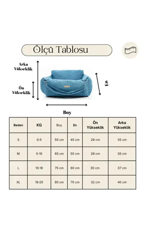 3-Function Dog Bed-Dog Sofa-Carrier-Home Outdoor Car-Blue - 5