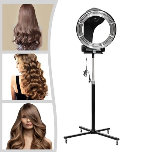 3 in 1 Orbiting Infrared Hair Dryer,Adjustable Height Infrared Hair Dryer,Adjustable Time & Temperature Professional Color Processor Salon Hair Dryer with Digital Screen (27.17 * 19.69 * 64.96inche) - 5