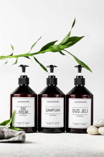 3-in-1 Shampoo, Shower Gel, and Conditioner 500 ml Plastic - LALEZEN HOME