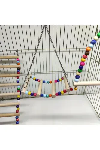 3-in-1 Toy Set for Cockatiels and Similar Size Birds - 4