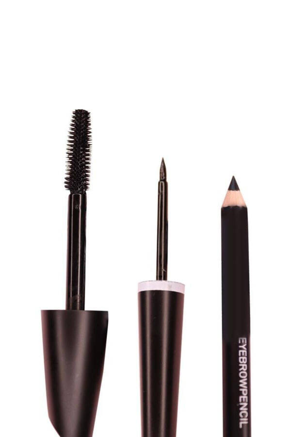 3 in 1 Waterproof Mascara, Pencil & Eyeliner Set - 4