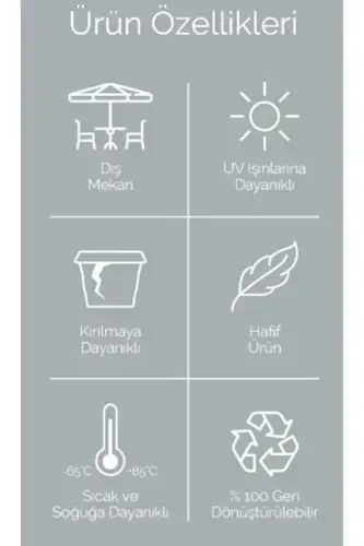 3 Karasu Plastic Pera Hanging Balcony Pots-CREAM - 6